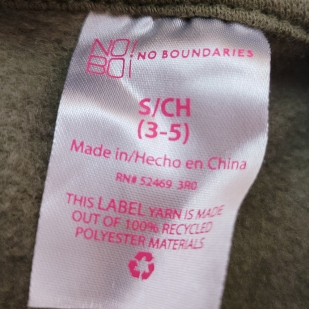 No Boundaries Olive Camouflage Hoodie Small - Picture 3 of 5
